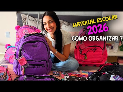 ORGANIZANDO MEU MATERIAL ESCOLAR 2026 | Luluca