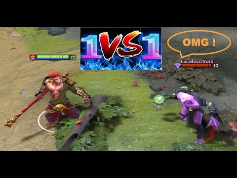 Monkey King VS  Faceless Void - Level 30 [NO-ITEMS] WHO WOULD WIN? Dota 2 Funny #UnexpectedEnding