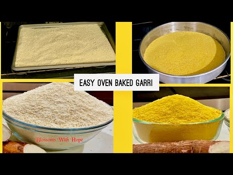 Make Garri at Home Using your Oven/How To Make White / Yellow Garri from the Scratch