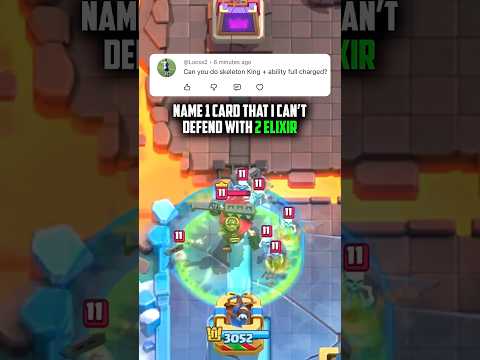 Skeleton King + ability vs 2 elixir 💚
