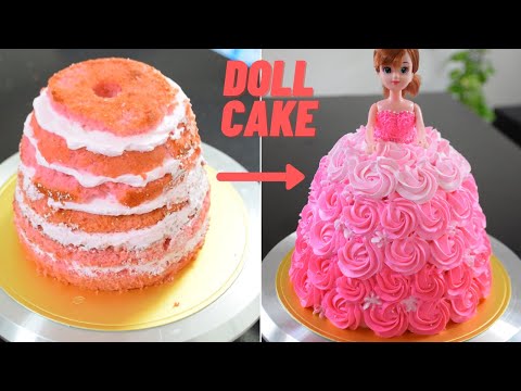 Doll Cake | How To Make Doll Cake at Home l Doll Cake Tutorial | Barbie Doll Cake