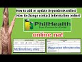 How To Add Philhealth Dependents Beneficiary Online Change Philhealth Contact Information Online