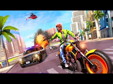 US Police Bike Gangster Chase Games - Android GamePlay - Free Games Download - Bike Games Download
