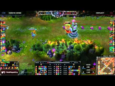 Cognitive Gaming vs CompLexity Gaming   2014 NA LCS Spring Promotion Season 4   COG vs COL