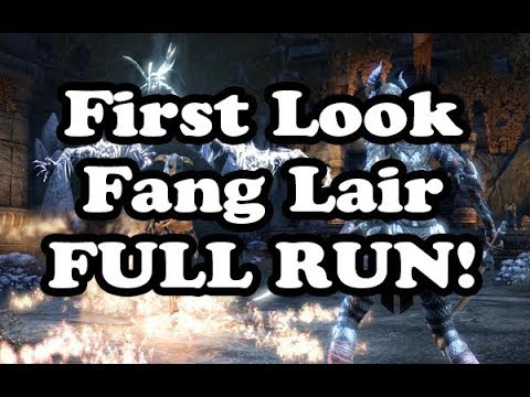First Look Fang Lair Full Run Dragon Bones DLC ✪ ESO Elder Scrolls Online