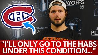 SHOCKING CONDITION JUST REVEALED! STAR IS COMING TO OUR TEAM! CANADIENS NEWS