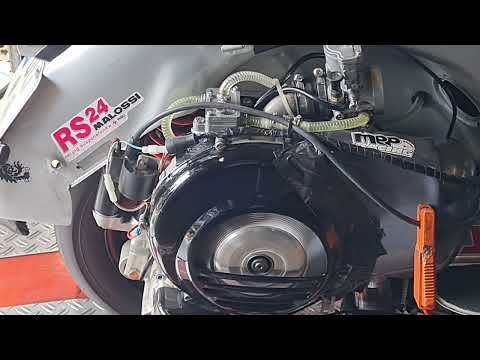 Vespa PX 200 mit M244 Quattrini und Posch Racing Resi 44,2PS am Rad...!