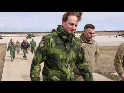 Swedish Air Force Visits National All Domain War-Fighting Center