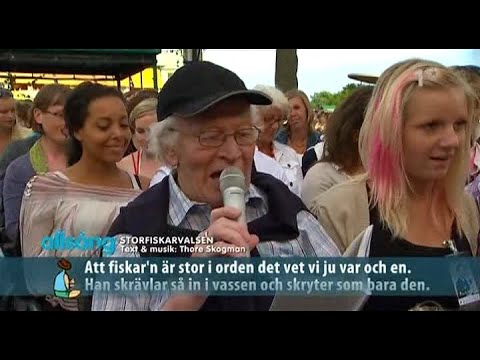 Thore Skogman - Storfiskarvalsen (Live Allsång På Skansen 2007)