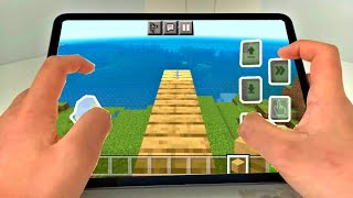 How To SPEED SAFE BRIDGE In MCPE With New Controls (Handcam)