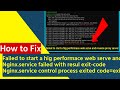 How To Fix Nginx Service Control Process Exited Code Exited Status Failure Nginx Service Failed