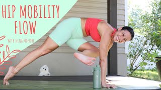 Hip Mobility Flow - Part 1 : power yoga sequence to open & strength from back to hips by Nina Monobe