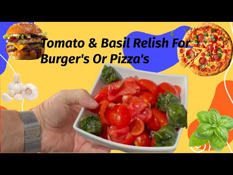 Fresh Tomato & Basil Relish / Sauce | #recipes #tomato #basic #sauce