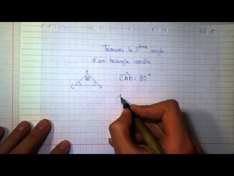 comment trouver angle triangle