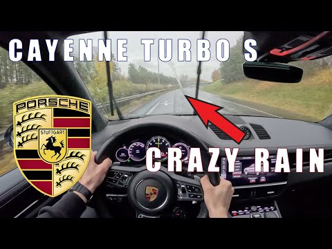 Porsche Cayenne Turbo S (FAST FAMILY SUV) Rainy POV Drive