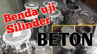 Betonreadymix Bikin Benda uji Silinder Beton  K350//dan Cara Membuka benda uji//Dhyanthoro Googom