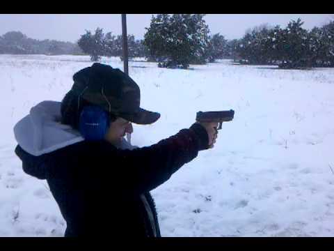 Lil Pete shooting the 9