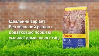 Josera (Йозера) DailyCat - корм для взрослых кошек с чувствительным пищеварением, с птицей и картофелем