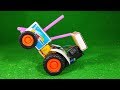 How To Make Tractor With Matchbox And Dc Gear Motor Sarkari Yojana Crafts