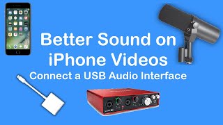 Better Sound on iPhone Videos - Use a USB Audio Interface