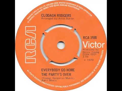 UK New Entry 1970 (71) Clodagh Rodgers - Everybody Go Home The Party's Over