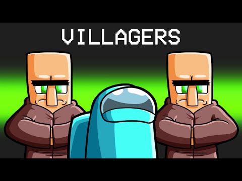 EPIC Surprise: MINECRAFT VILLAGERS in Among Us!