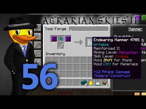 HAMMER TIME (ep56) - Agrarian Skies 2 (Modded Minecraft)