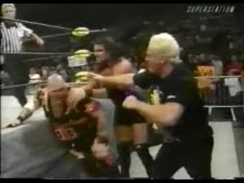 Bam Bam Bigelow vs. Wrath w/ The Sandman (Hak) run-in (04 17 1999 WCW Saturday Night)