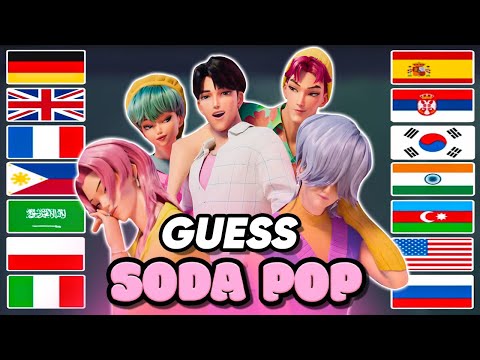 KPop Demon Hunters ~ Guess Saja Boys' Song Soda Pop by 25 Different Languages