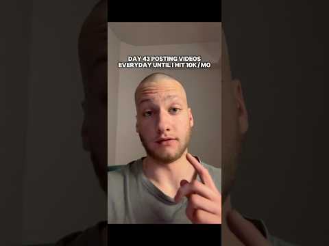 Day 43 | Road to 10k/mo through content creation