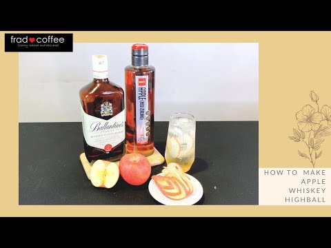 Be your own bartender! Apple Whiskey Highball for the night！