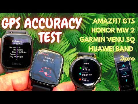 Ultimate GPS Accuracy Test | Amazfit GTS vs Honor MagicWatch 2 vs Garmin Venu SQ vs Huawei Band 3pro