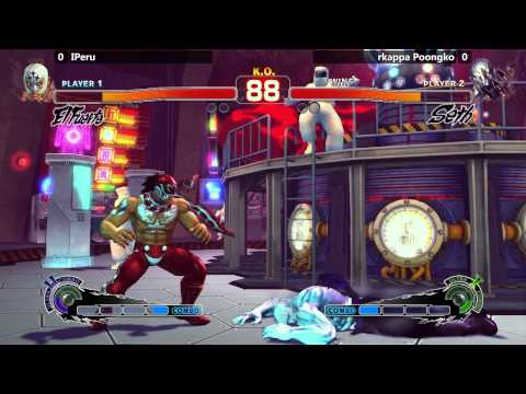 USF4 @ EVO 2015 Red Bull Salty Suite - IPeru vs rkappa Poongko [720p/60fps]