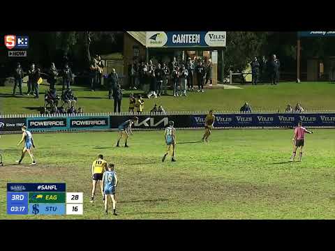 Rd 18 SANFL Snapshot - Eagle Will Pearce swings it through