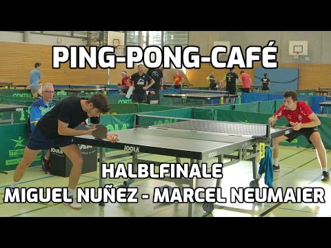 Ping-Pong-Café - Halblfinale Miguel Nuñez - Marcel Neumaier
