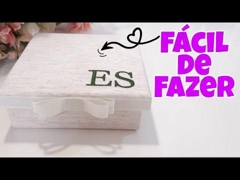 CAIXA REVESTIDA NO LINHO | Aula completa + dicas de Ouro #caixasemmdf