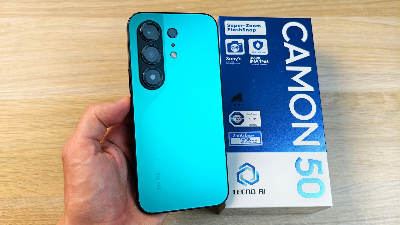 TECNO CAMON 50 - КРАСИВЫЙ ТЕЛЕФОН С ХОРОШЕЙ КАМЕРОЙ!