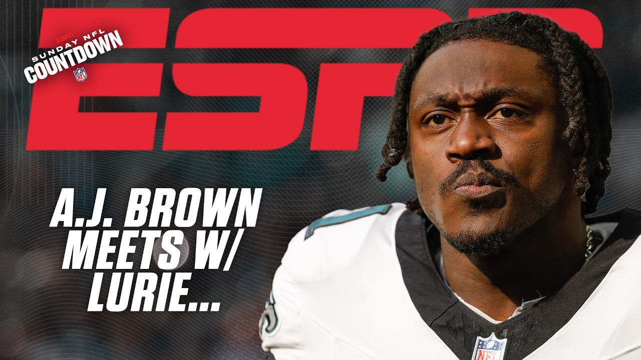 A.J. Brown met with Eagles owner Jeffrey Lurie at practice over viral comments | NFL Countdown