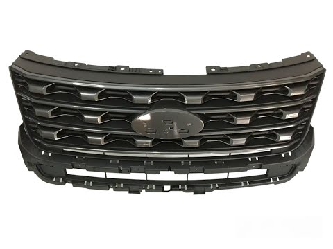 Решетка радиатора grill Ford Explorer 2016-2017 FB5Z8200AC матовая серая - фото 1 - id-p1908803165