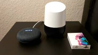 Google Home Broadcast demo