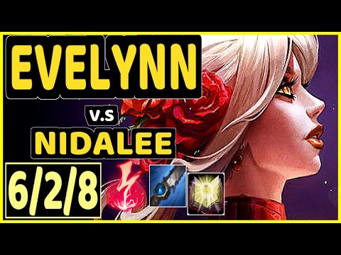 AHAHACIK (EVELYNN) vs NIDALEE - 6/2/8 KDA JUNGLE GAMEPLAY - EUW Ranked MASTER
