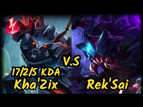 1907 FB Kirei (KHA'ZIX) vs REK'SAI - 17/2/5 KDA JUNGLE GAMEPLAY - EUW Ranked DIAMOND