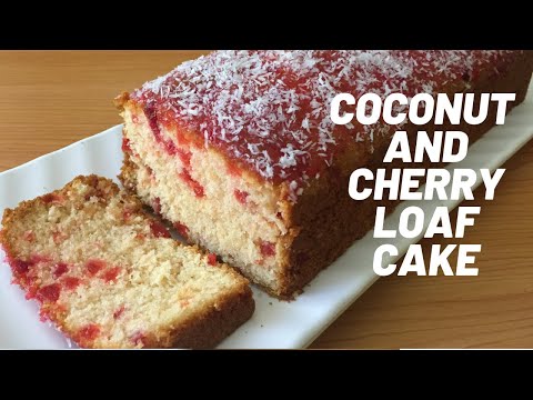 Coconut and Cherry Loaf Cake