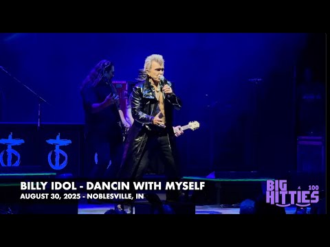 Billy Idol performs "Dancin With Myself" in Noblesville on August 30, 2025