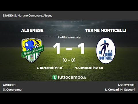 Alsenese VS Terme Monticelli 1 - 1