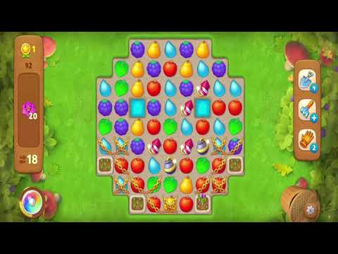 Gardenscapes: How to clear level 92 walkthrough iOS-Android