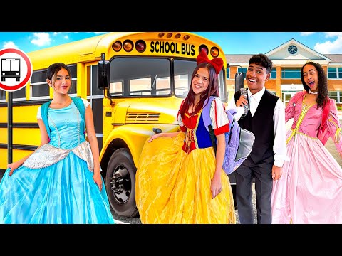 THE NEW PRINCESS SCHOOL! Snow White, Cinderella, Sleeping Beauty and the Prince