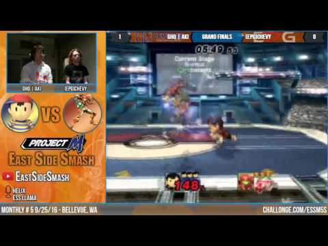 ESS Monthly #5: [ePG] Chevy (Samus) Vs GHQ | Aki (Ness) - Grand Finals - Project M