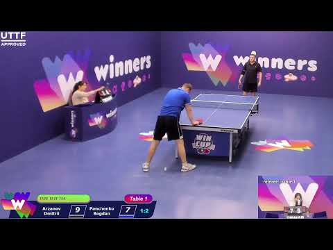 WINners CUP table 1 08.02 Arzanov Dmitrii - Panchenko Bogdan 14:30