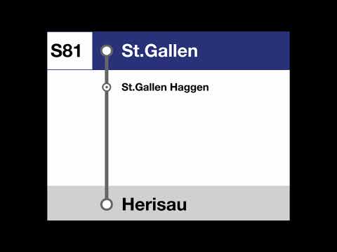 THB Ansagen » S81 St.Gallen — Herisau (2023) | SLBahnen